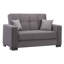 Canapé-lit 2 places 3 en 1 avec rangement et coussin de siège ferme en tissu Legacy-1885886069