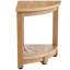 Banc de douche d'angle, hauteur 16,5 po, rayon 12,8 po, polystyrène imitation grain de bois, 350 lb avec tablette de rangement, résistant à l'eau, tabouret de douche pour la douche intérieure et extérieure, pour la salle de bain, le salon