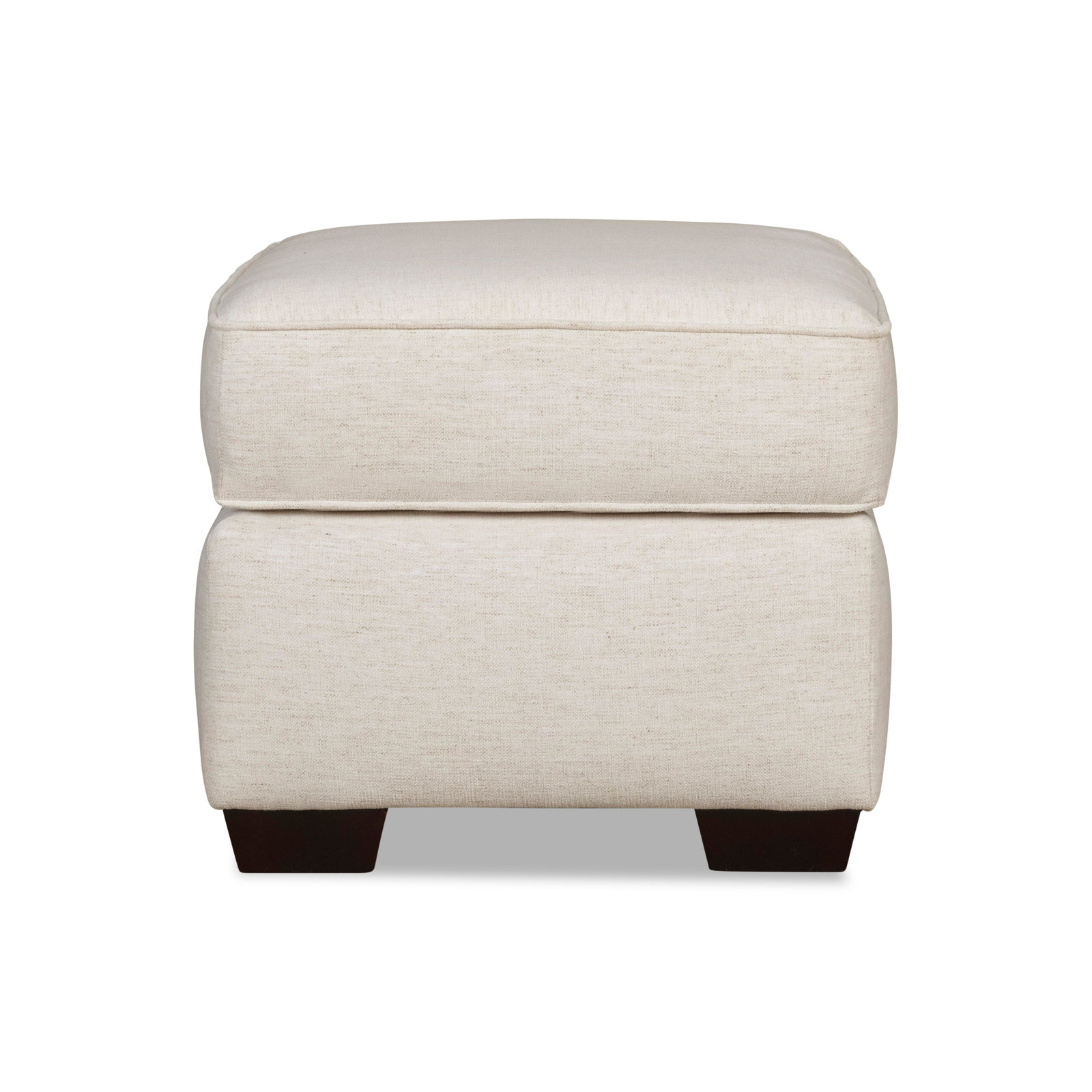 Taylor Upholstered Ottoman, Apollo Alpaca Boucle