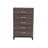 Stylish Bedroom Furniture Set With Rustic Grey Oak Finish And Five Drawers For Ample Storage