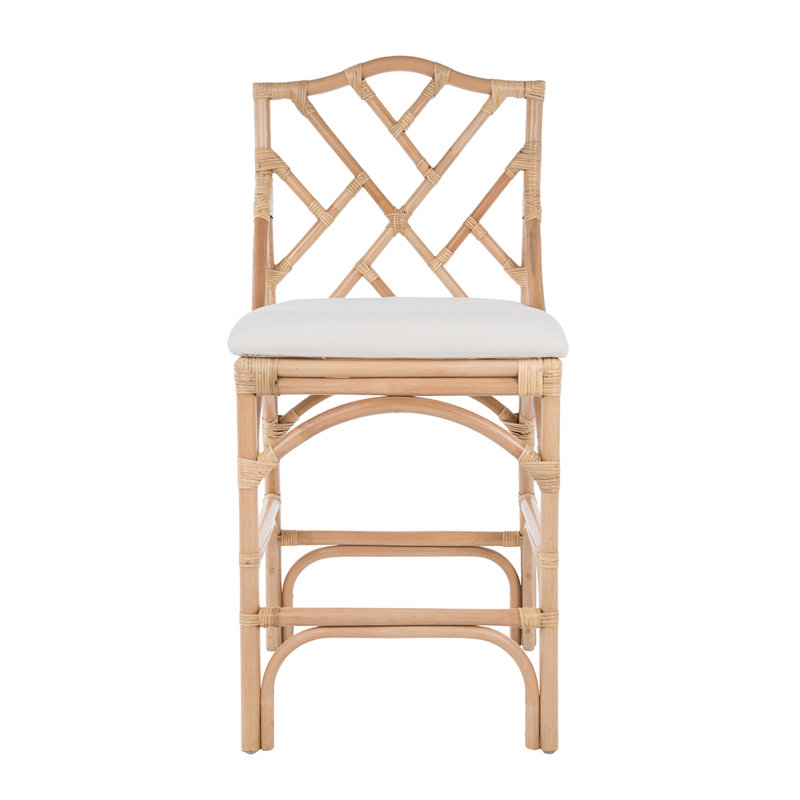 Alderson Upholstered Counter Stool, Natural, Counter Stool (27.5" Seat Height)