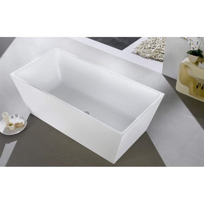 Bentzen 59'' x 31.25'' Soaking Acrylic Bathtub