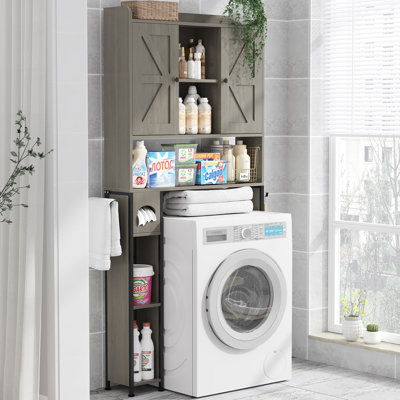 Eveleth 32.05" W Over-the-Toilet Storage Cabinet