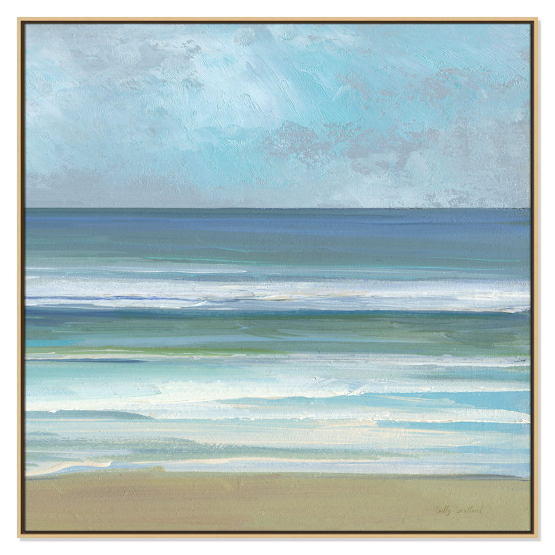 «Gentle Waves II» par Sally Swatland, H 46,5 po x l 46,5 po, Flotteur naturel