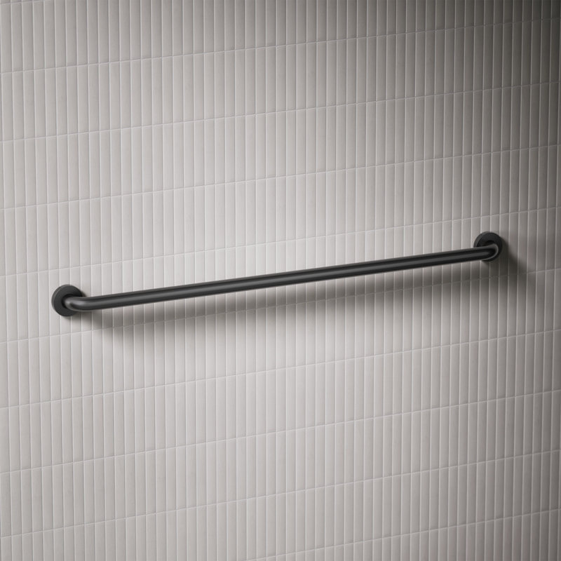 Barre d'appui contemporaine, Noir mat, L 42 po