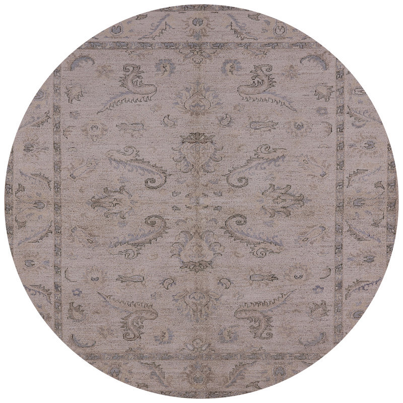 Tapis oriental beige Isaha, Rond 6 pi