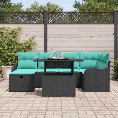 Ensemble de canapé de jardin avec coussin 7 pièces vidaXL