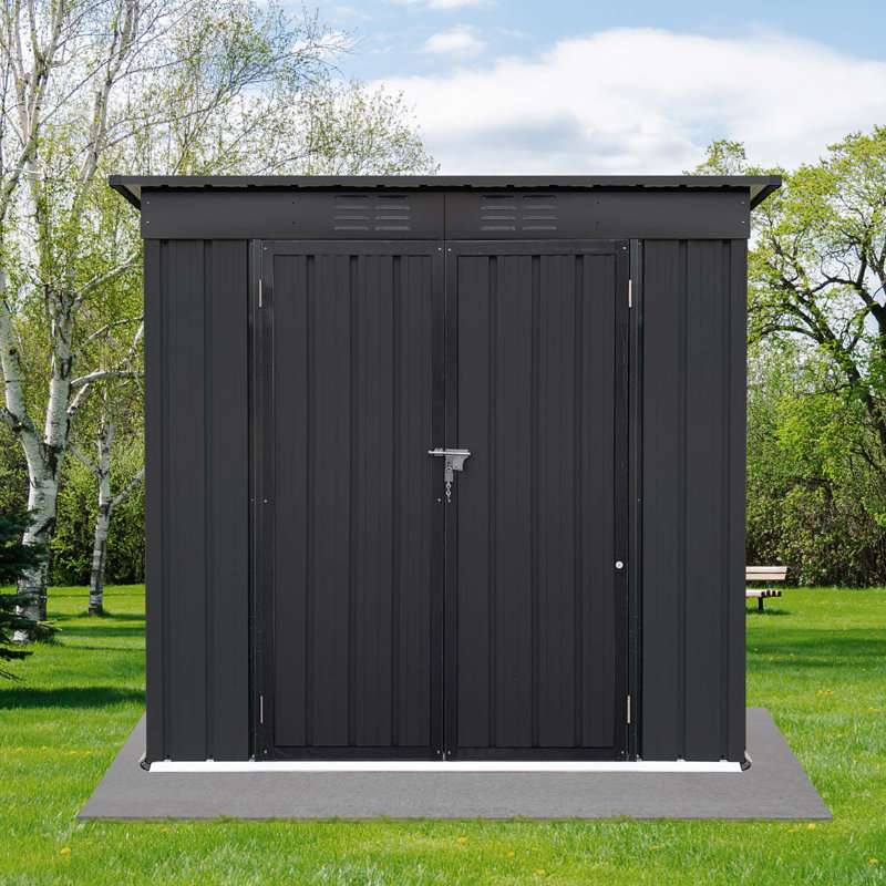 Remises de rangement en métal pour l'extérieur 4 pi x 6 pi
