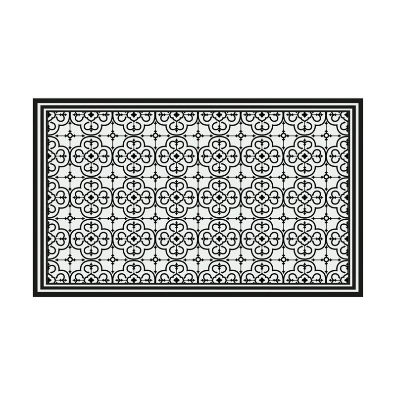 Davanti Vinyl Floor Mat - Alhambra Gardens Collection, Rectangle 3' x 5'