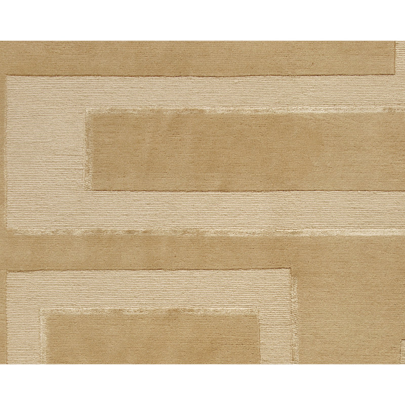 Geometric Area Rug in Biscuit/Ivory, Rectangle 6' x 9'