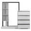 Armoire avec 4 tiroirs et 3 tablettes-423428028