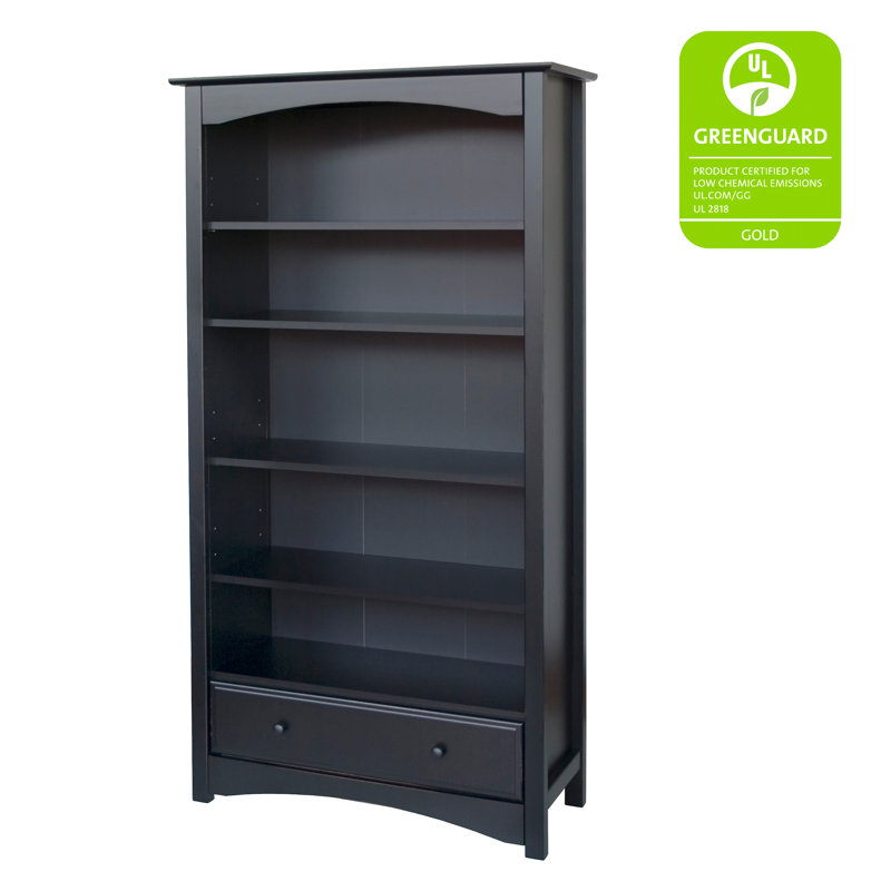 Jayden 70.25'' H X 14.25'' W Bookcase, Ebony Black