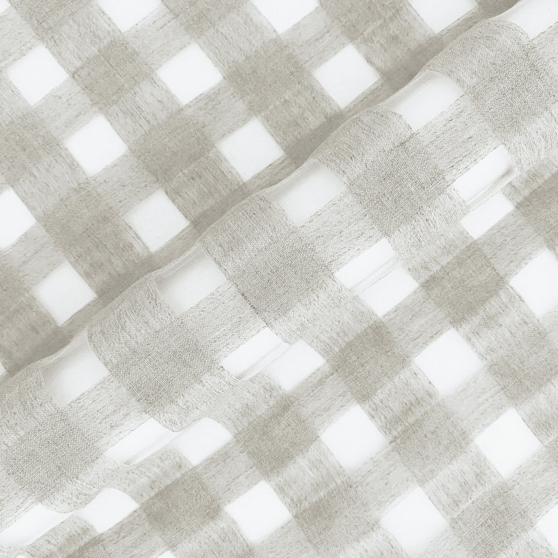 Nevada Checkered Linen Blend Fabric