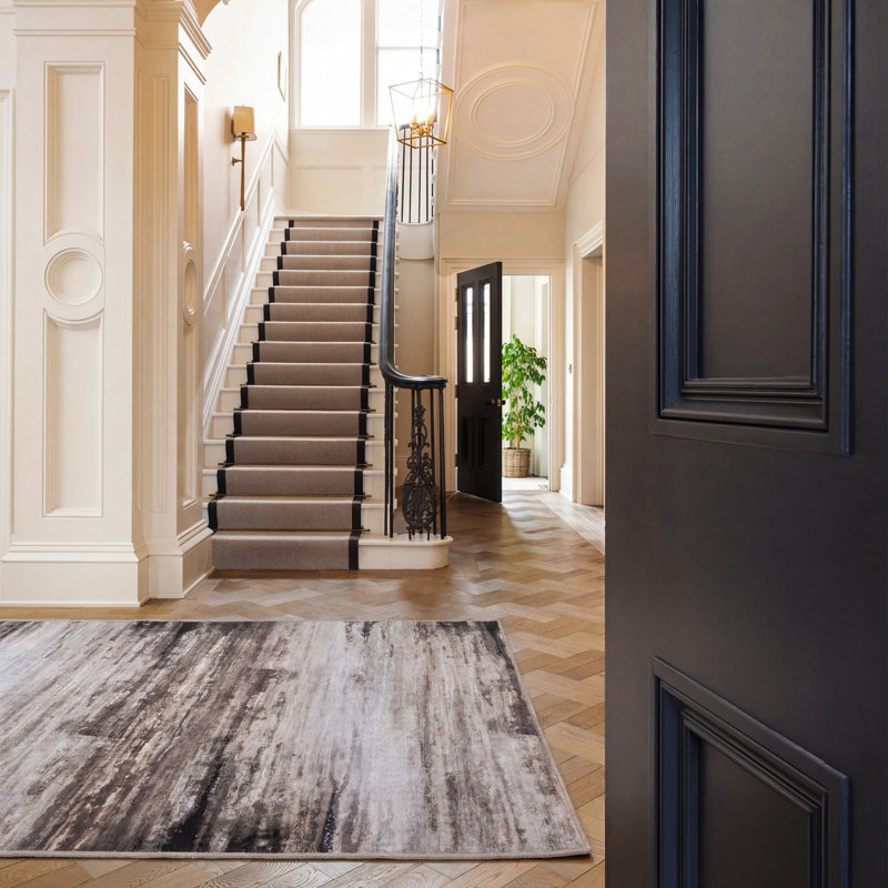 Destane Abstract Cotton Machine Tufted Area Rug, 200cm x 290cm