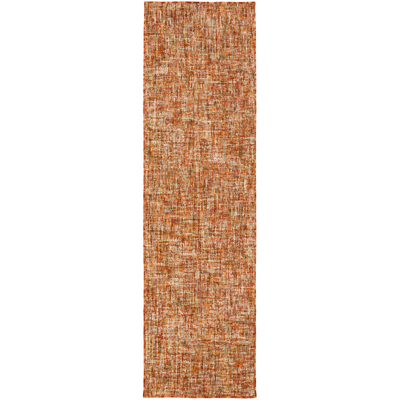 Tapis rouge touffeté Dalmacio, Tapis de couloir 2 pi 3 po x 7 pi 6 po