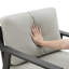 Fauteuil de patio en aluminium avec coussins-338846942