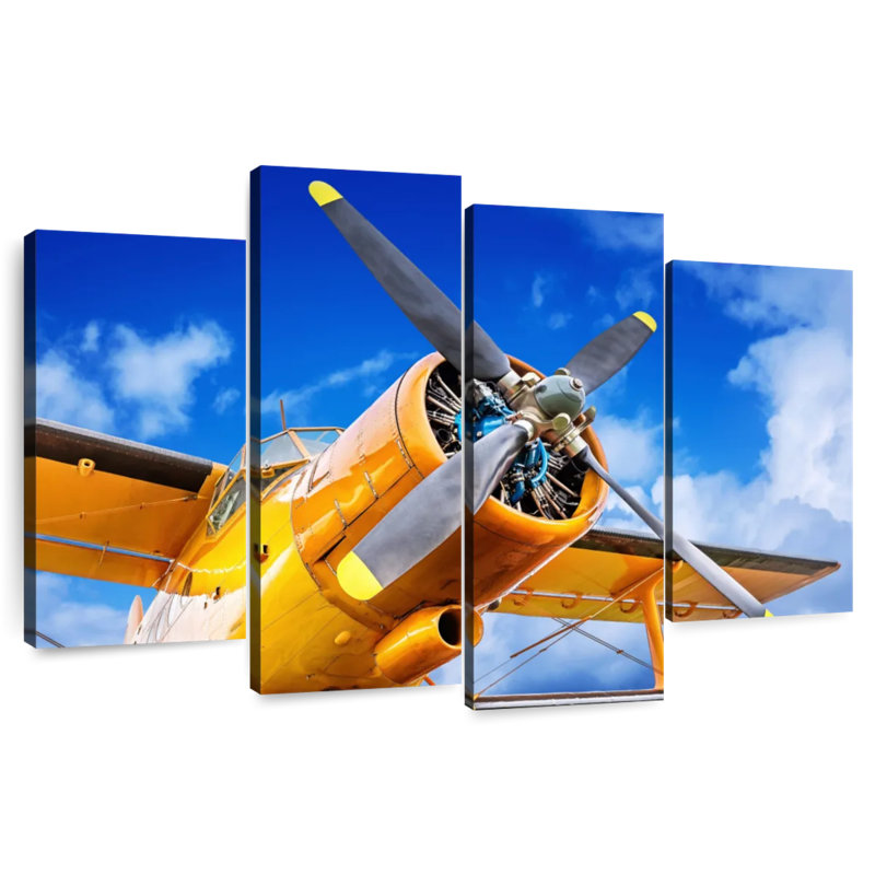 Mehar Yellow Propeller Plane