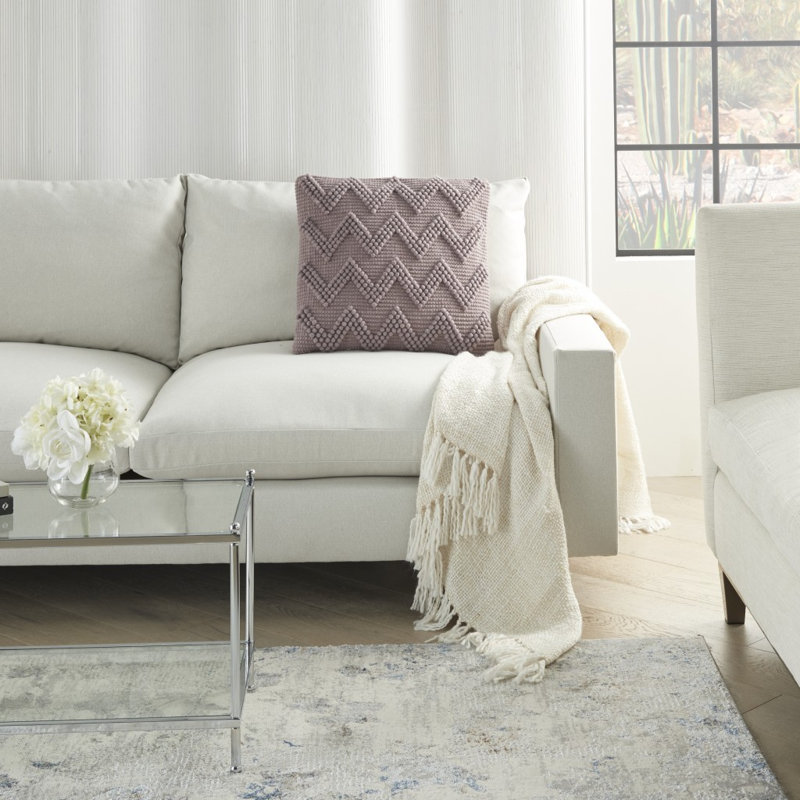 Coussin Boho, Mauve pâle
