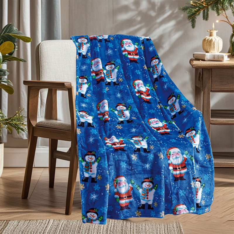 Couverture de Noël Couverture de Noël bleue