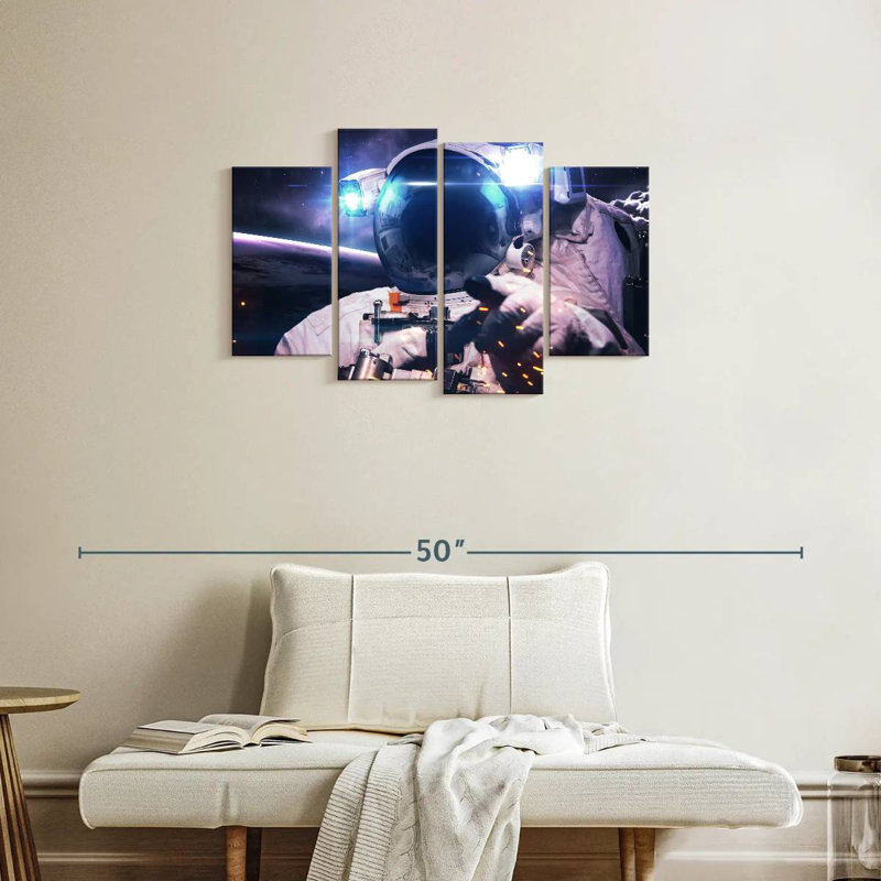Oberle Glowing Astronaut, 22" H x 36" W