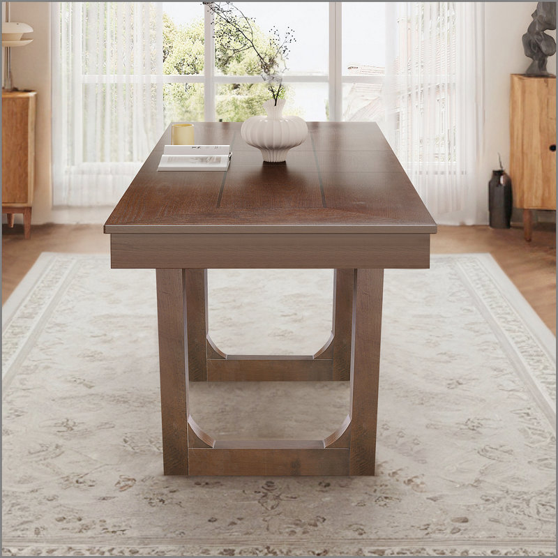 Table de salle à manger extensible de 60 à 78 po, table de cuisine en bois de ferme avec rallonge amovible, grande table extensible pour 4 à 8 personnes