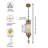 Roozbeh 1 - Light Brass Novelty Pendant