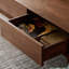 Table de bout en noyer noir