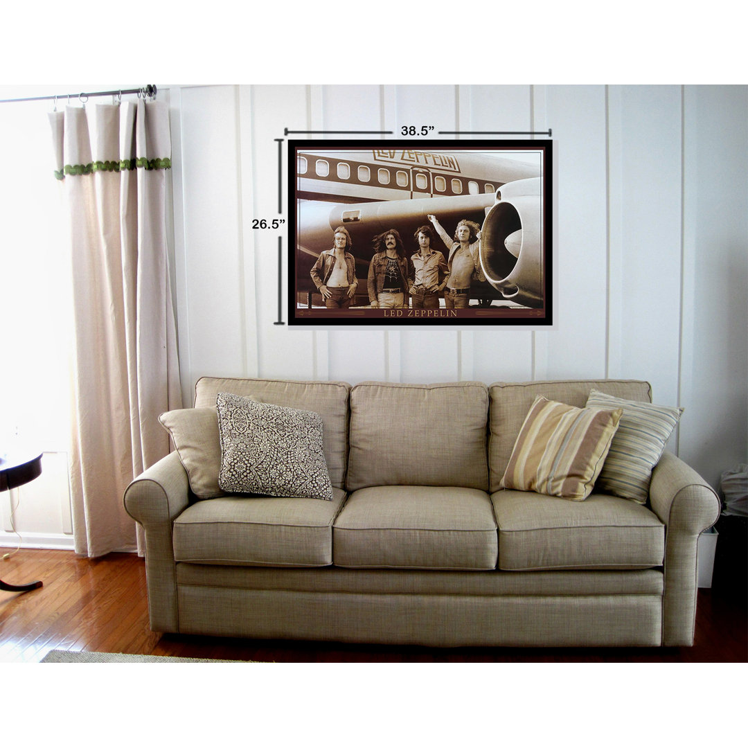 Back To School College Framed Posters!! " Led Zeppelin The Starship Airplane " Buy Art For Less