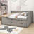 Kouta Wood Daybed with Drawers and Shelves-2034574573-2034574574
