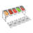 Freestanding Stainless Steel Spice Jar & Rack Set with Adjustable Racks