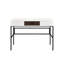 Bureau noir avec prise - Rangement pratique pour ordinateur, spacieux et