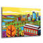 «Pittsburgh Incline Autumn Pop» par Ron Magnes, art mural en verre acrylique-923745980