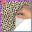 Tapis de bain noir à pois beige-1906900537