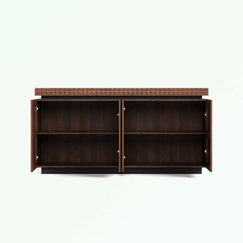 Buffet 4 portes avec tablette intérieure