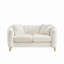 Canapé en chenille, canapé de luxe 2 places profond, canapé moderne capitonné, pieds en métal doré