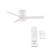 Axis 3 - Blade Indoor/Outdoor Smart Flush Mount Ceiling Fan with Remote Control and LED Light Kit Included, Works With Alexa and iOS / Android App-104550579-50618017-50618019