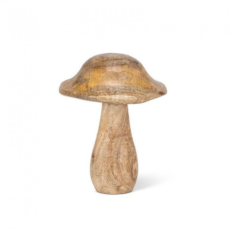 Figurine grand champignon avec capuchon ondulé, H 5 po x l 3,50 po x P 3,50 po