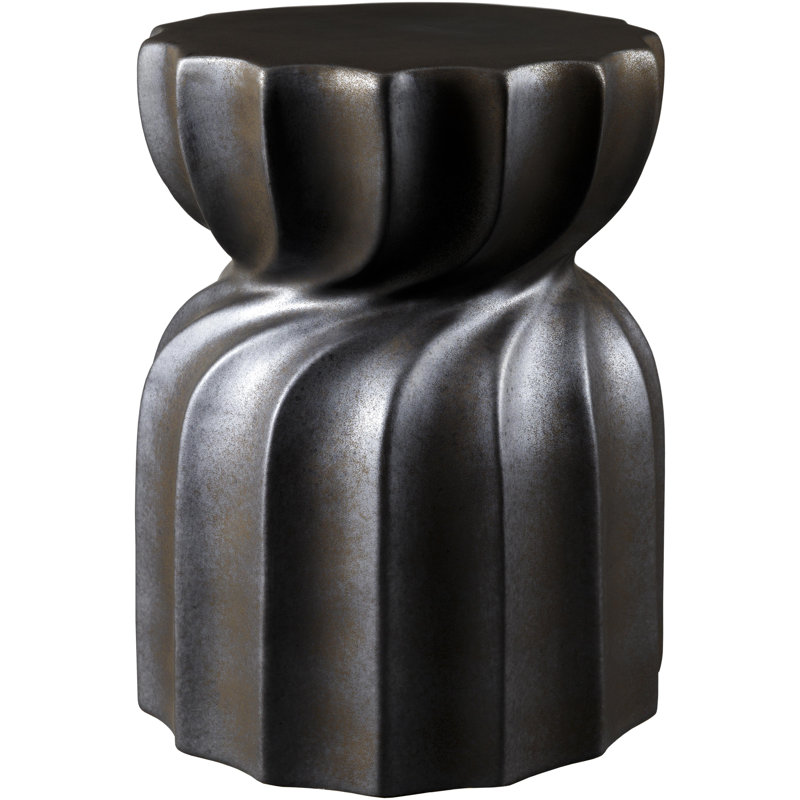 Tabouret de jardin Illiopolis Global, Noir, noir, noir, noir