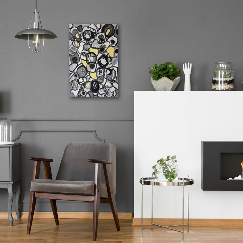  «Licorice and Lemon Drops 2» par Coco Good, art mural en verre acrylique, 16 po x 24 po