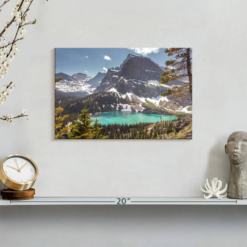 Scène de montagne Alvord Glacier Park, H 8 po x l 12 po