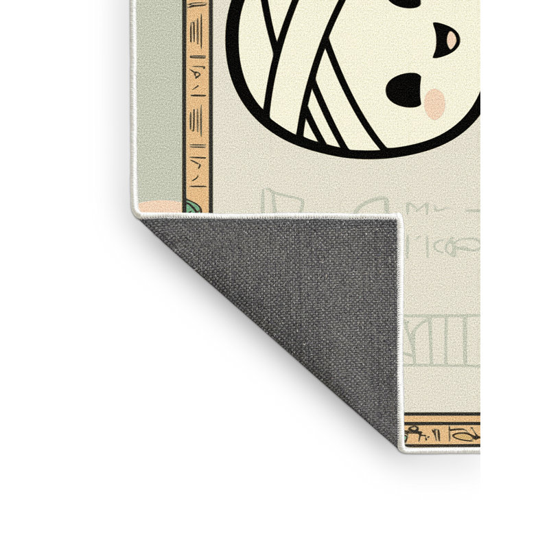 Tapis de vacances d'Halloween The Holiday Aisle®, Rectangle 8' x 12'