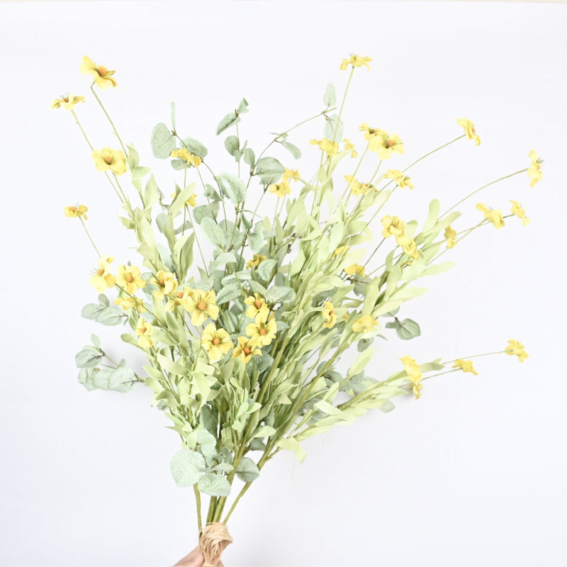 Arrangement de fleurs artificielles fleurs sauvages avec tiges pour vase