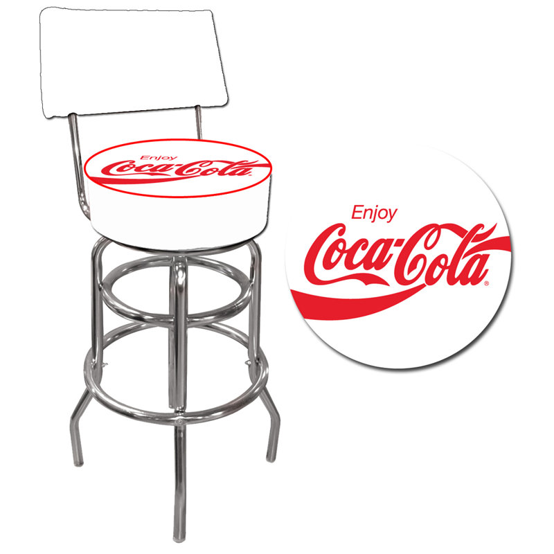 Tabouret tournant 31 "Coca Cola