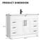 Meuble-lavabo autoportant de 48 po avec lavabo