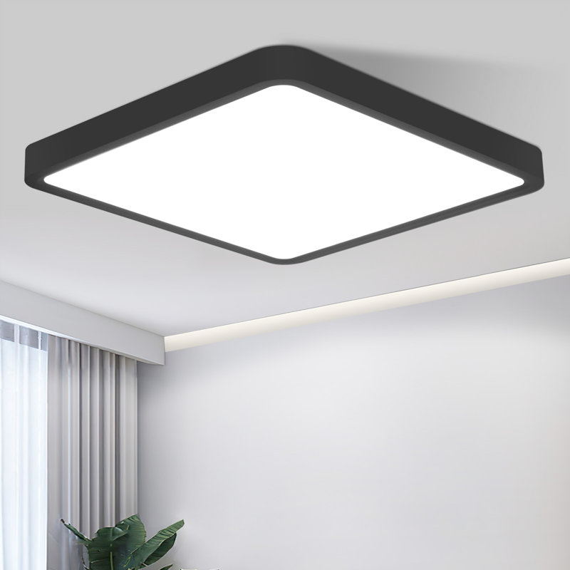 Dantasia Plastic LED Flush Mount, Matt Black