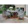 Fleur Rectangular 6 - Person 74'' Long Dining Set with Cushions