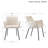 Lovetro 18.7" H Upholstered Dining Armchair with Metal Legs-358747087