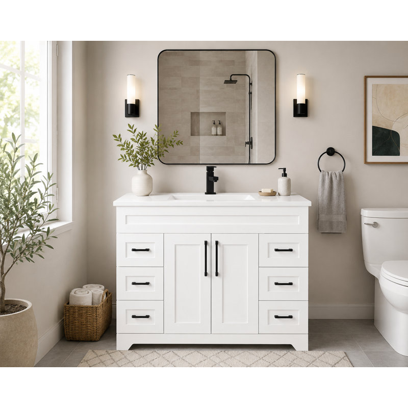 Phillips 48" Freestanding Bathroom Vanity With Sink