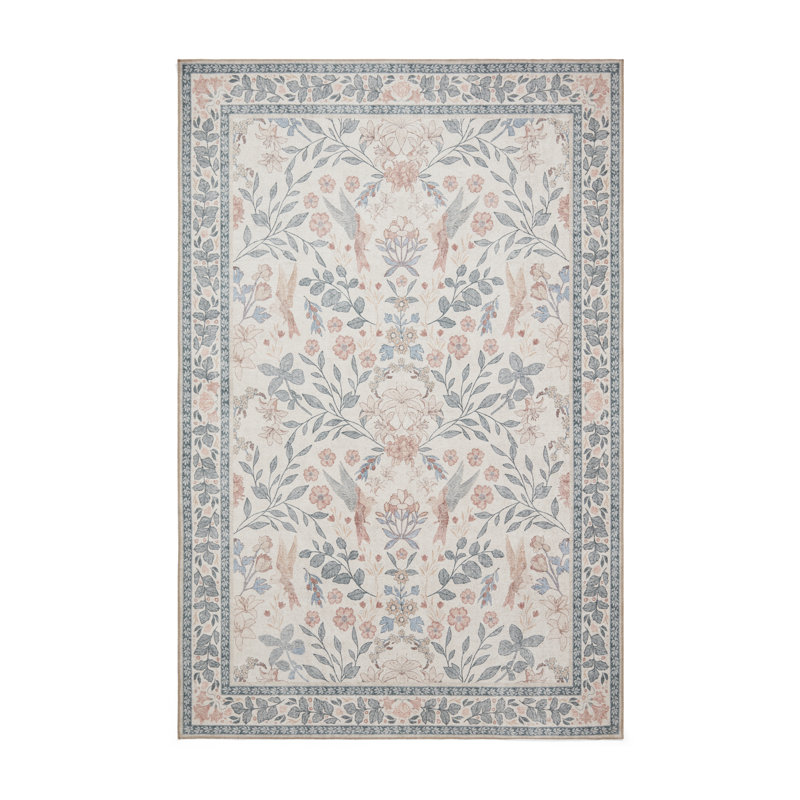 Vintage Look Digitally Printed Area Rug, Rectangle 122 x 170 cm