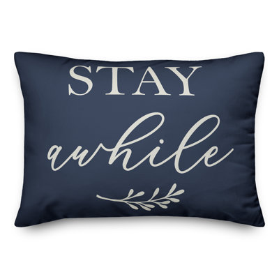 Housse de coussin rectangulaire d’extérieur stay some